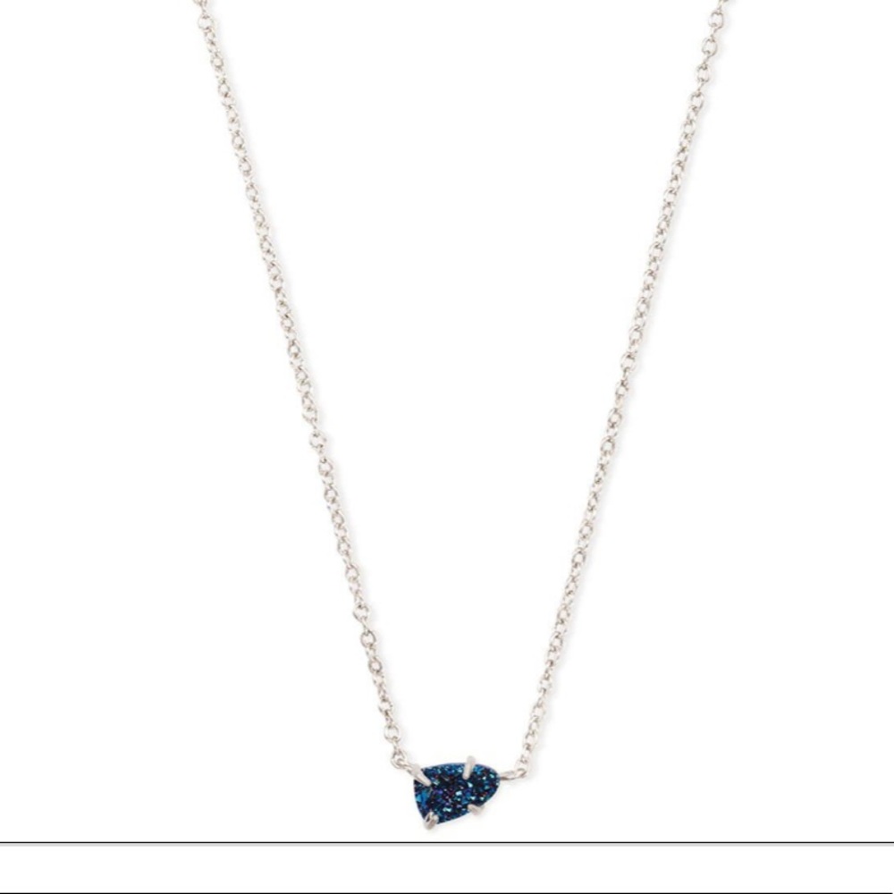 Kendra Scott Sterling Silver Blue Necklace